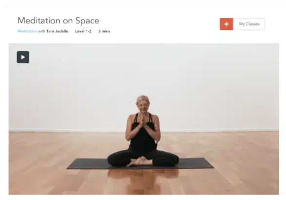  In my latest Yogaglo class we practice a  Meditation on Space .&nbsp; Dissolve the boundaries of self as you meditate on softening the grip of your ego, your thinking mind.&nbsp; 
